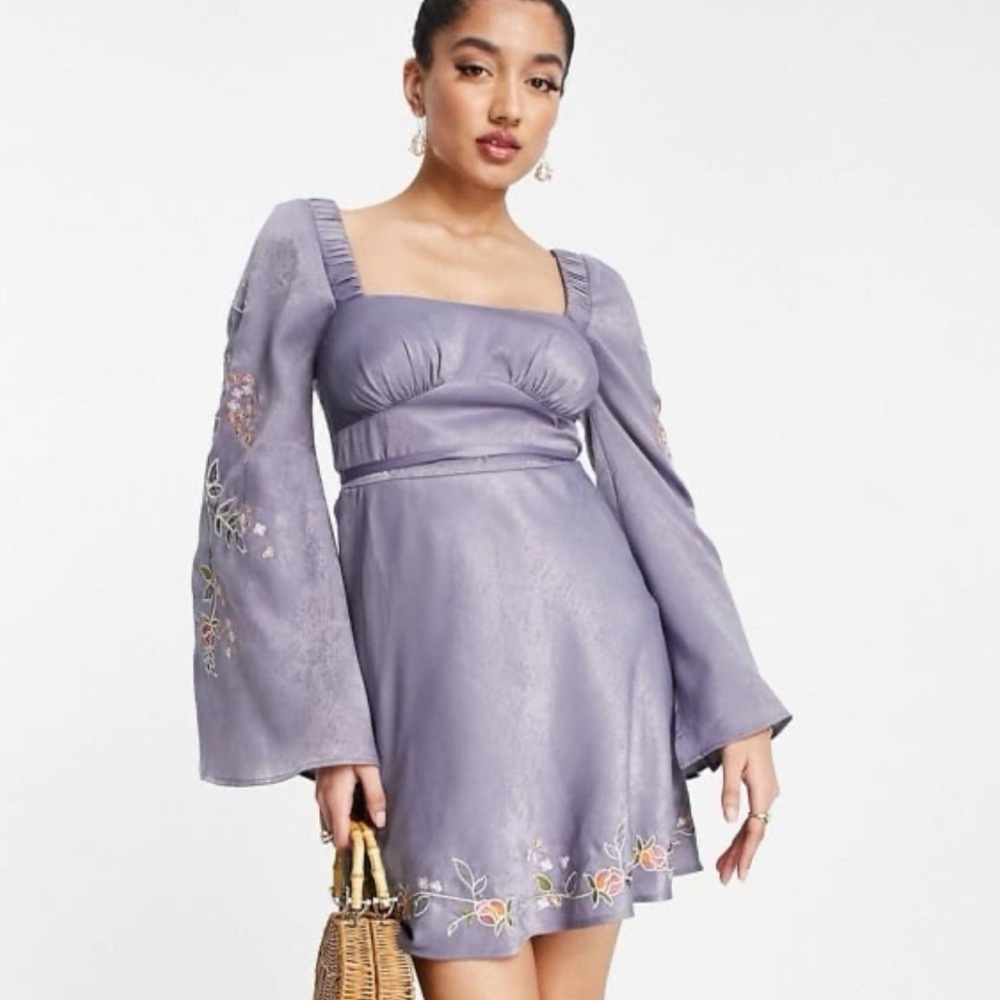 ASOS NWT Cottage Core Y2K Peasant Dress